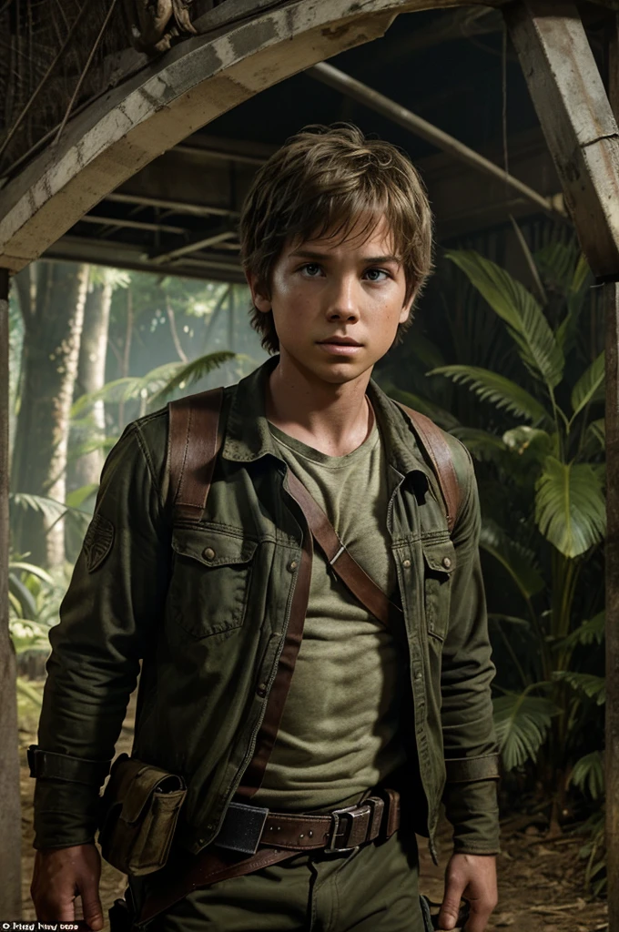 Survivors and Heroes: Individuals who navigate dangerous situations involving dinosaurs and often display bravery and resourcefulness to survive, such as Owen Grady in the more recent "Jurassic World" series a boy