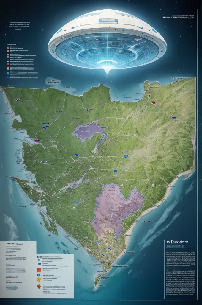 Map of an alien spaceship