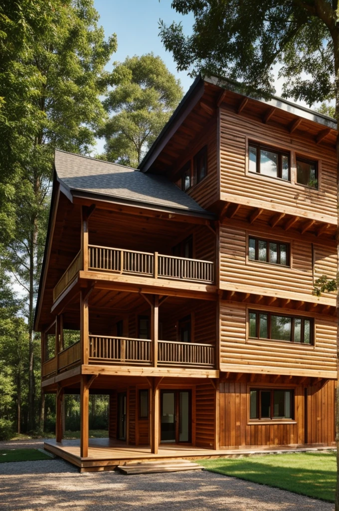 wooden house
