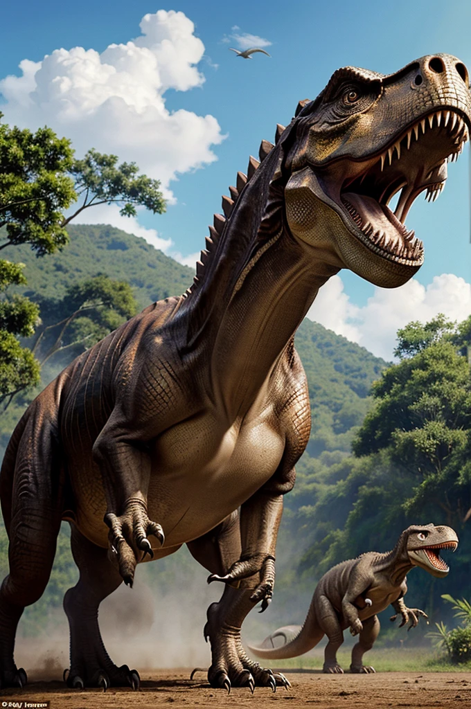 Dinosaurs themselves: Sometimes portrayed with distinct personalities or behaviors, like the Tyrannosaurus rex as a powerful yet occasionally sympathetic figure in "Jurassic Park"