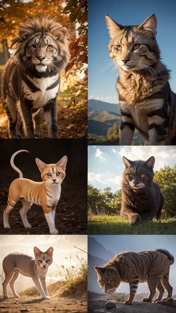 A chimera made by combining three different animals