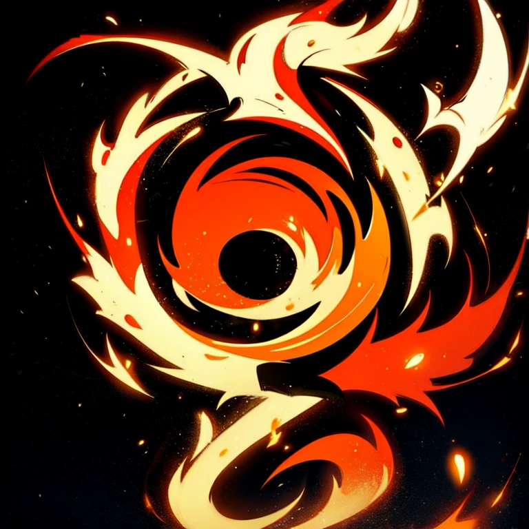 a logo using a detailed flame design, very simple for a fire faction in an RPG world, fire emblem, just orange color, mighty, bold, concentrated, Symmetrical, chic, high qualiy