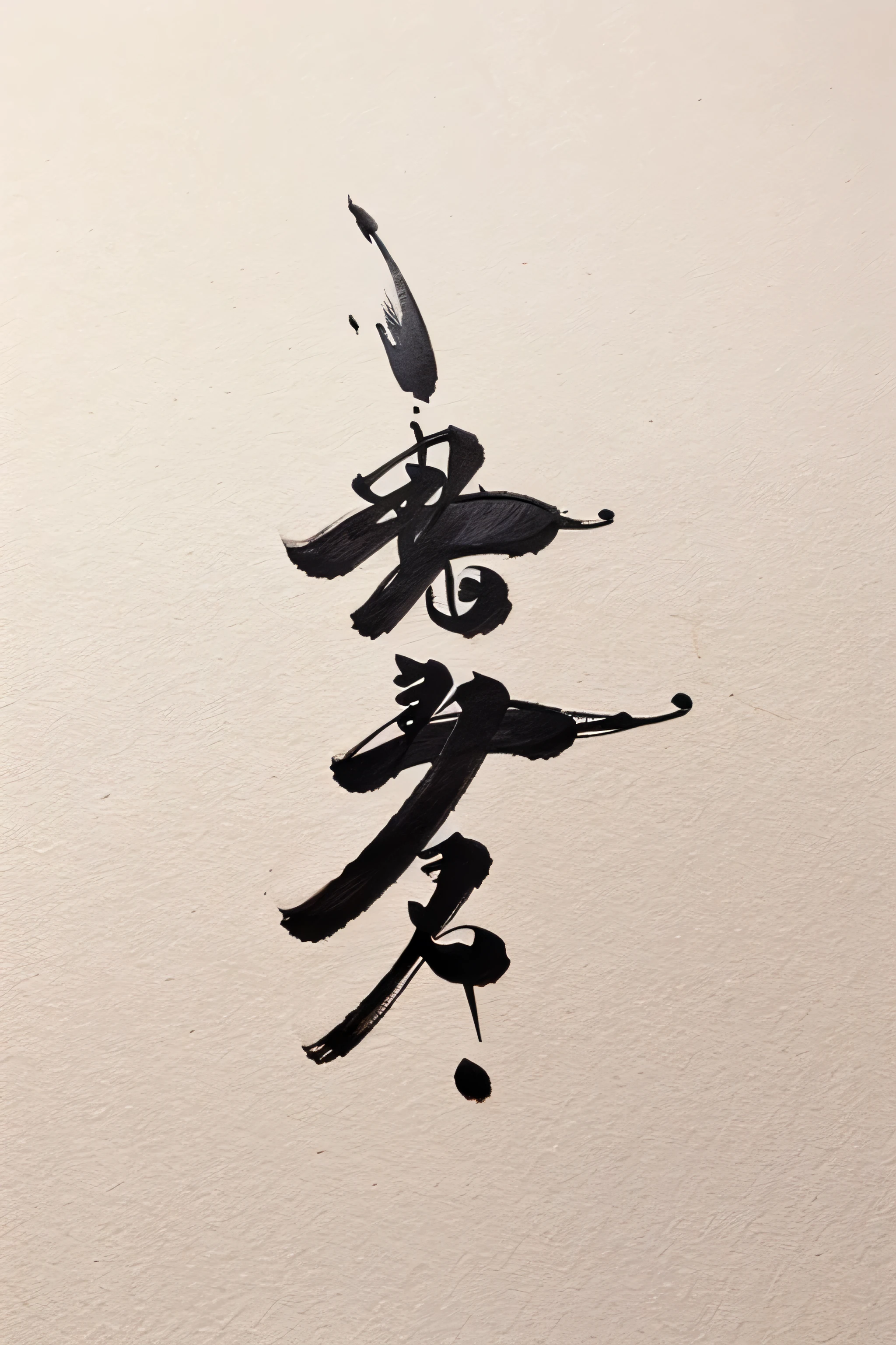 Calligraphy art drawing with greetings.