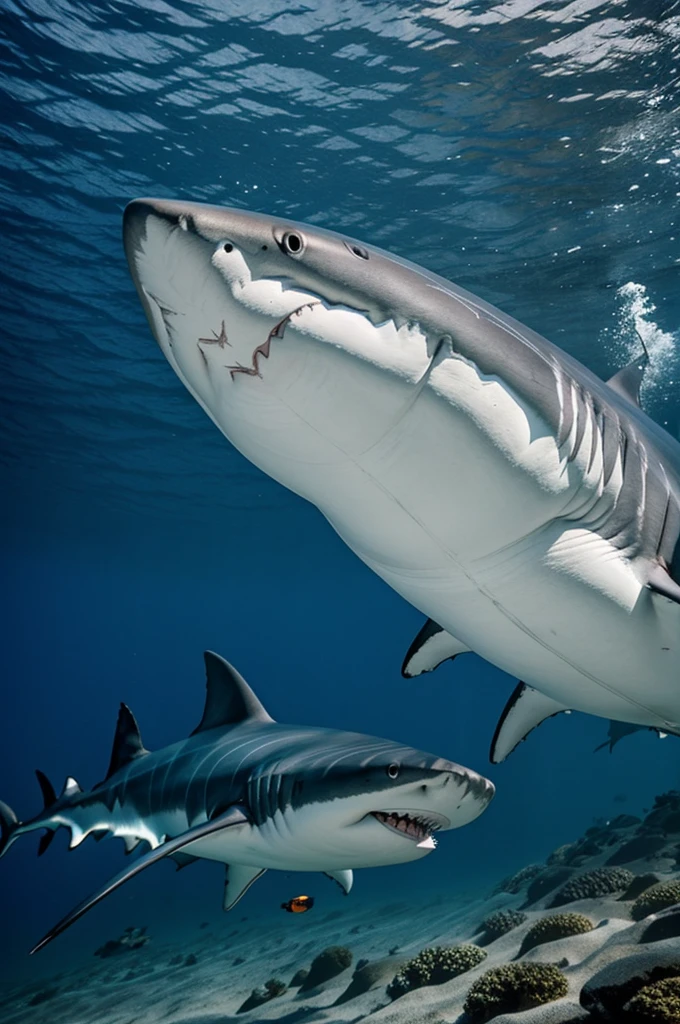 A shark at work 