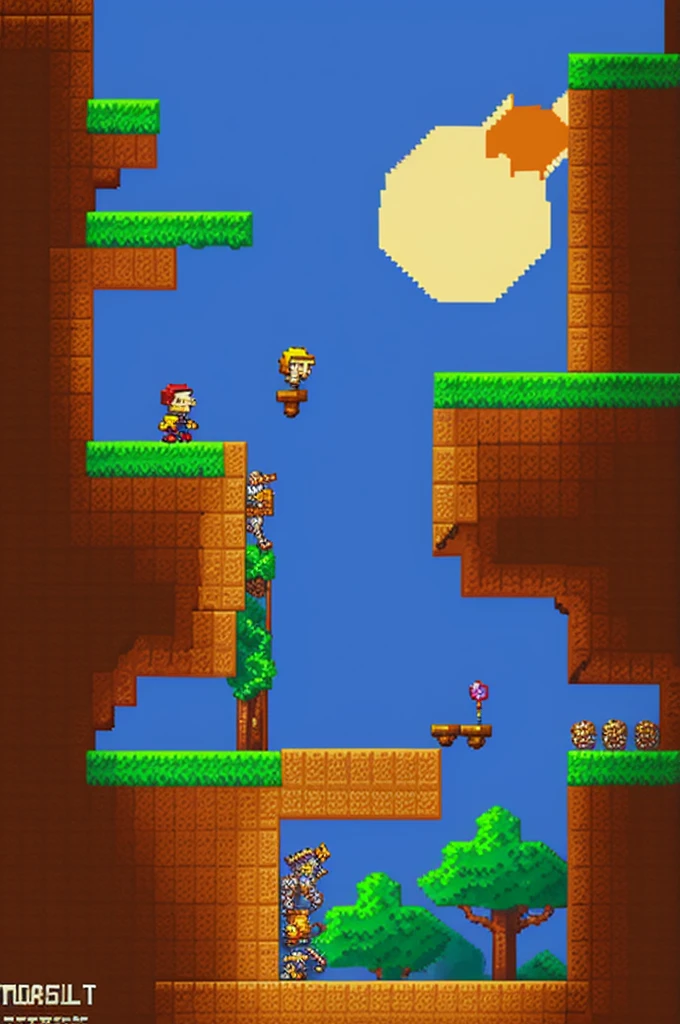 Monster pixel art 2d platformer