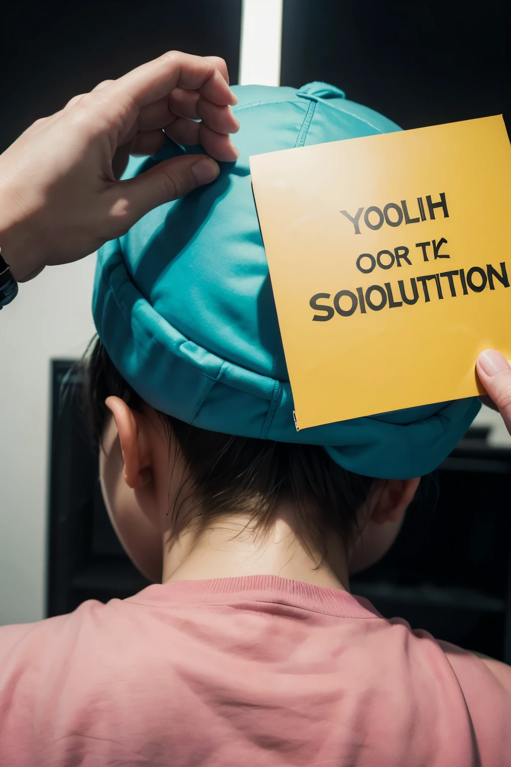Make a cartoon about a social problem with its solution 