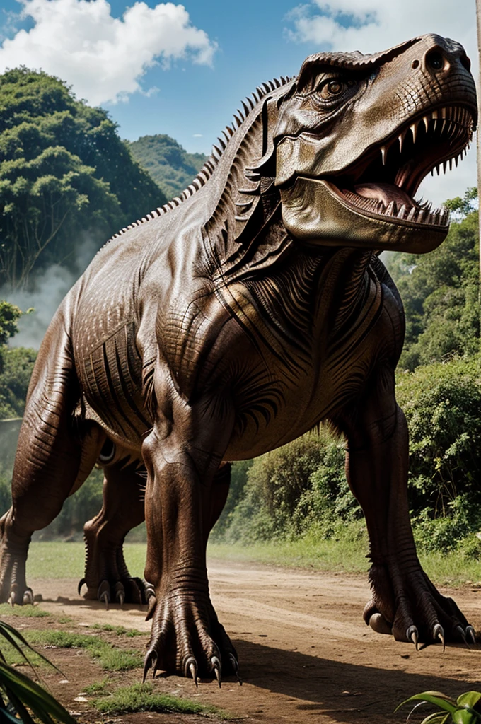 Tyrannosaurus Rex (T-Rex) from Jurassic Park: This fearsome predator is one of the central characters in the Jurassic Park series, known for its powerful presence and memorable scenes.