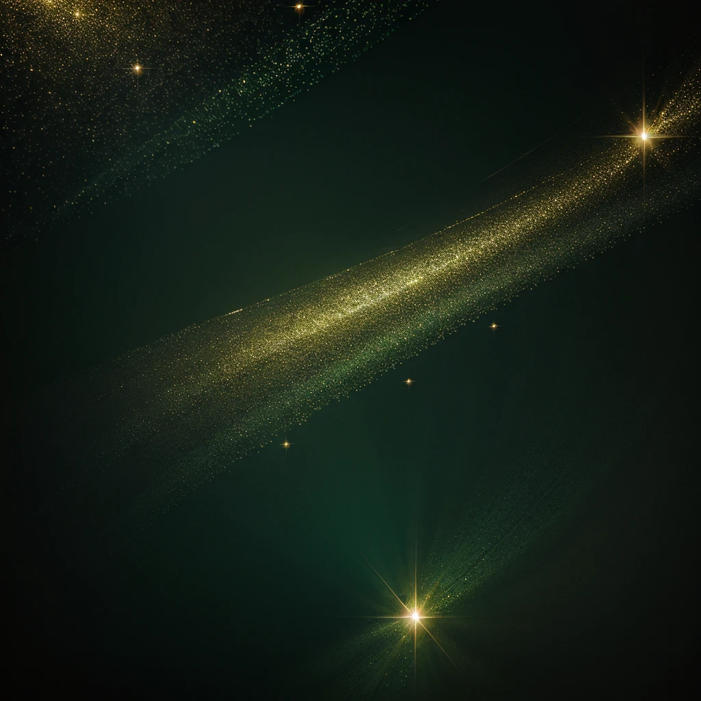 Gold color background, emerald color background, magic, enchantment, sparkles, swirl, sequins