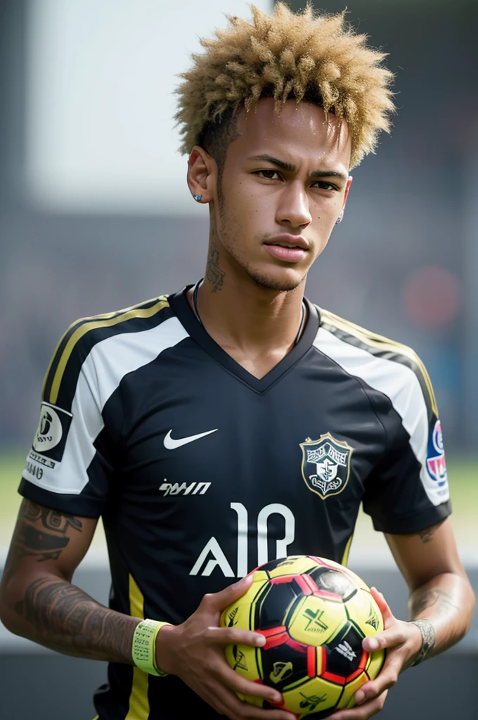 Play Neymar at Santos at 19 years old and with a golden ball in his hand 