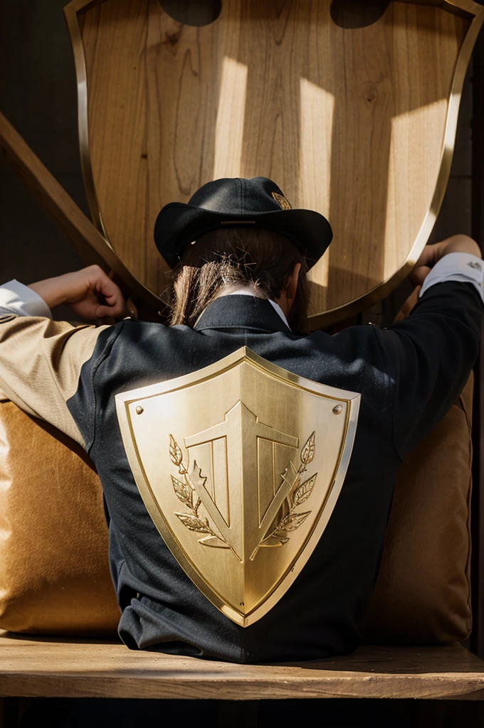 Logo DEPUTY MODERATOR, using a shield model