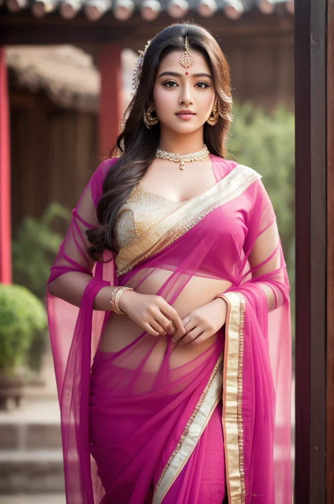 1 Heavenly beautiful and goddess beauty cute and sweet looking face Indian female in Jiaju Tibetan Village, China, Heavenly beautiful Overweight, Heavenly beautiful Extremely fat, Heavenly beautiful and attractive Chubby figure , Heavenly beautiful looking and eye catching luxury style tight fitting Indian traditional transparent sarees , reaching out, Heavenly beautiful Arabian woman, 16k, High resolution, masterpiece, highest quality, fine skin, outside view, Realistic Photograph, size 45 and waist size 32, close up face view