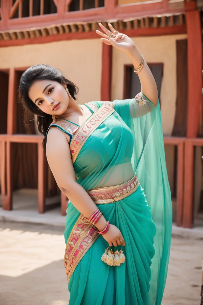 1 Heavenly beautiful and goddess beauty cute and sweet looking face Indian female in Jiaju Tibetan Village, China, Heavenly beautiful Overweight, Heavenly beautiful Extremely fat, Heavenly beautiful and attractive Chubby figure , Heavenly beautiful looking and eye catching luxury style tight fitting Indian traditional transparent sarees , reaching out, Heavenly beautiful Arabian woman, 16k, High resolution, masterpiece, highest quality, fine skin, outside view, Realistic Photograph, size 45 and waist size 32, close up face view