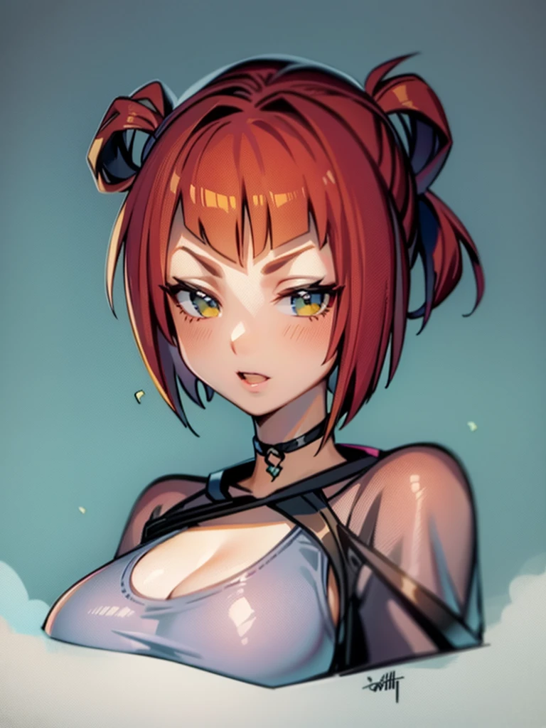 (Masterpiece artwork, best qualityer: 1.2), 1girl, Microdisplacement ager, Coral Grey Action Hair Up, Maillot spring behind, from beside, concept character art, portraite, very coherent, 4 K, detailded, trending in artstation, HD, realisitic, bokeh, Digital illustration by Rossdraws, detailded, 4 K, amazing detail, Digital