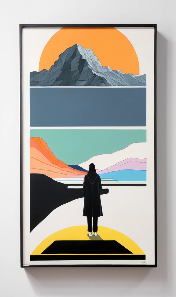 Minimalist, Art, Painting, Illustration, Ultra high details, 1990s vibes