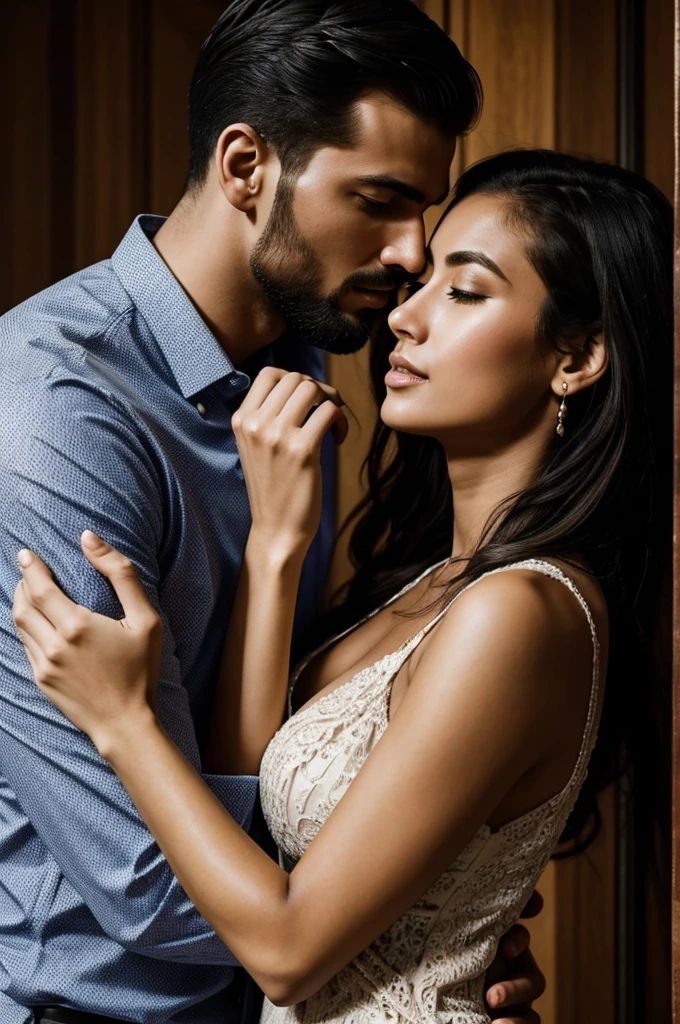A Man and a Woman, the tallest, emerged in a deep embrace full of inner and physical connection