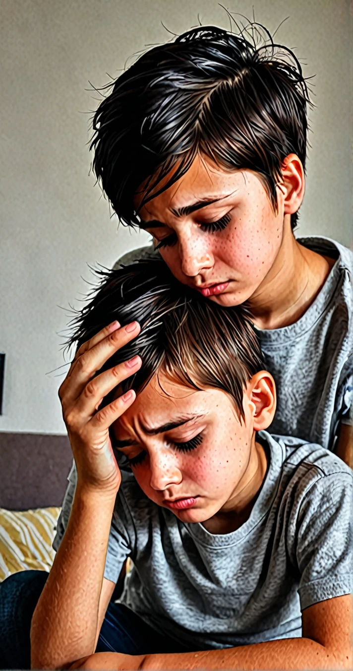 a boy sad and moment in your life when you felt like you deserved the pain you were experiencing. What were the circumstances, and how did you cope with those feelings