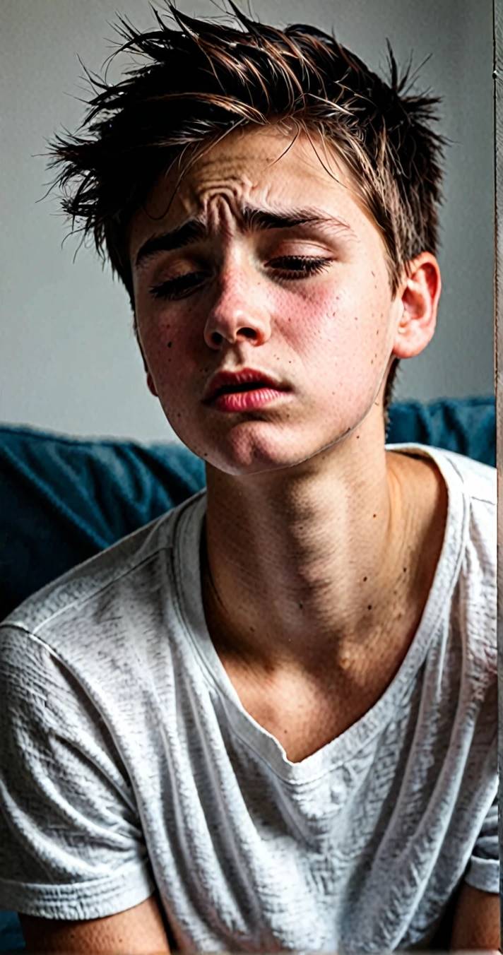 a boy sad and moment in your life when you felt like you deserved the pain you were experiencing. What were the circumstances, and how did you cope with those feelings