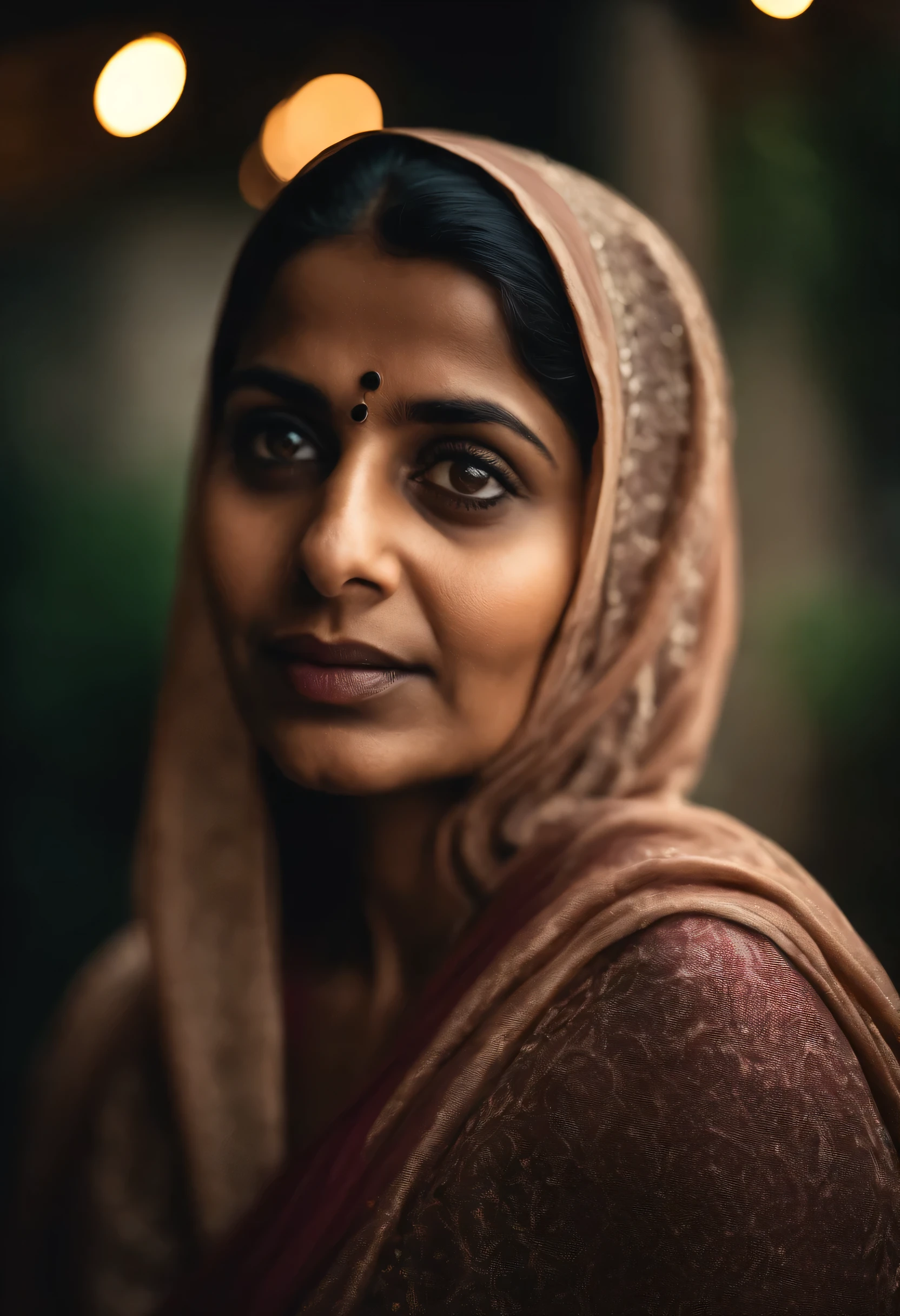 Portrait of a indian muslim lady