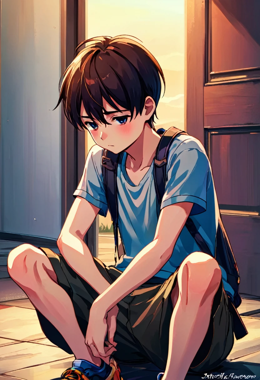 a boy sad and moment in your life when you felt like you deserved the pain you were experiencing. What were the circumstances, and how did you cope with those feelings