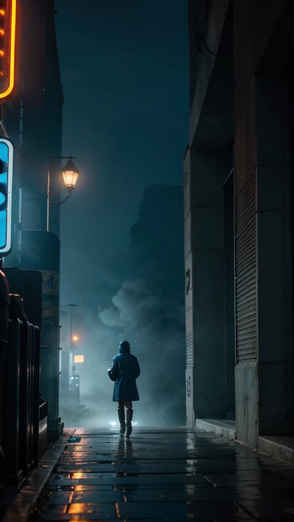 Alex decided to use this time to focus on other activities, like reading and spending time with friends, 4k realistic imagery, blue scenery like a movie scene, old american setting, inspired by blade runner movie scene, blue tone,