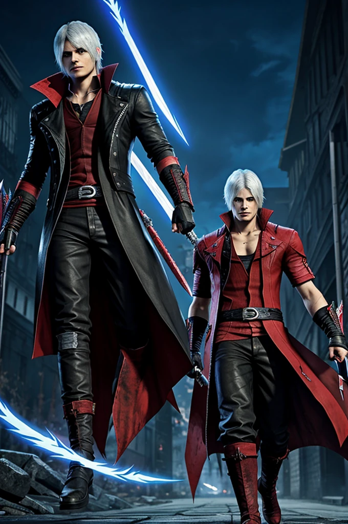 Dante(devil may cry) and Naruto fusion