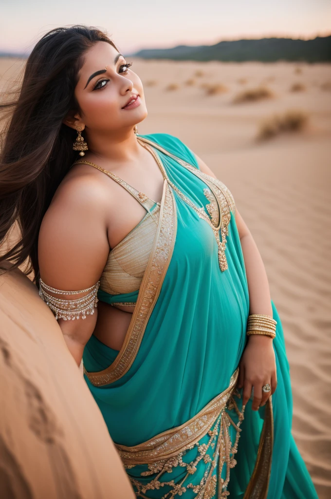 1 Heavenly beautiful and goddess beauty cute and sweet looking face Arabian woman in Dune du Pyla, France, Heavenly beautiful Overweight, Heavenly beautiful Extremely fat, Heavenly beautiful and attractive Chubby figure , Heavenly beautiful looking and eye catching luxury style tight fitting Indian traditional sarees , reaching out, Heavenly beautiful Arabian woman, 16k, High resolution, masterpiece, highest quality, fine skin, outside view, Realistic Photograph, size 45 and waist size 32, close up face view