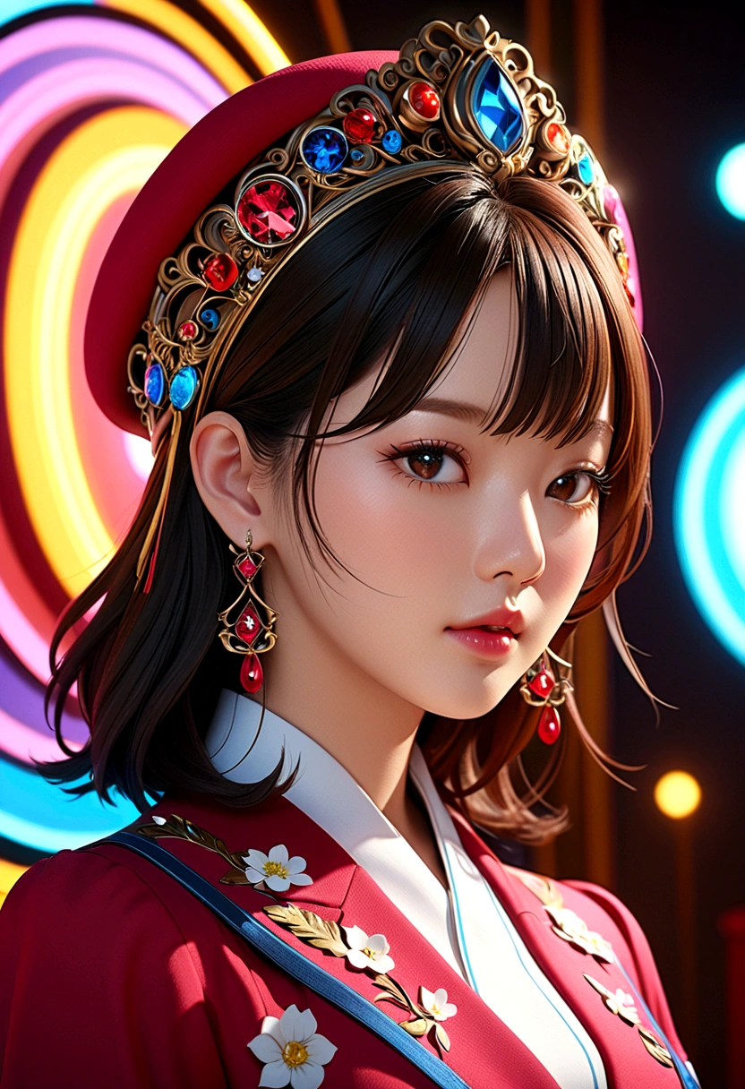 1 Girl, Upper Body,Korean Idol,(Extremely detailed CG unity 8k wallpaper), The most beautiful works of art in the world, 