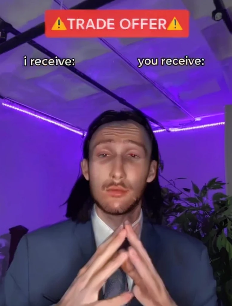 there is a woman in a suit and tie making a face, blacklight reacting, twitch streamer, very very low quality picture, his palms are sweaty, looking into camera, plump lips