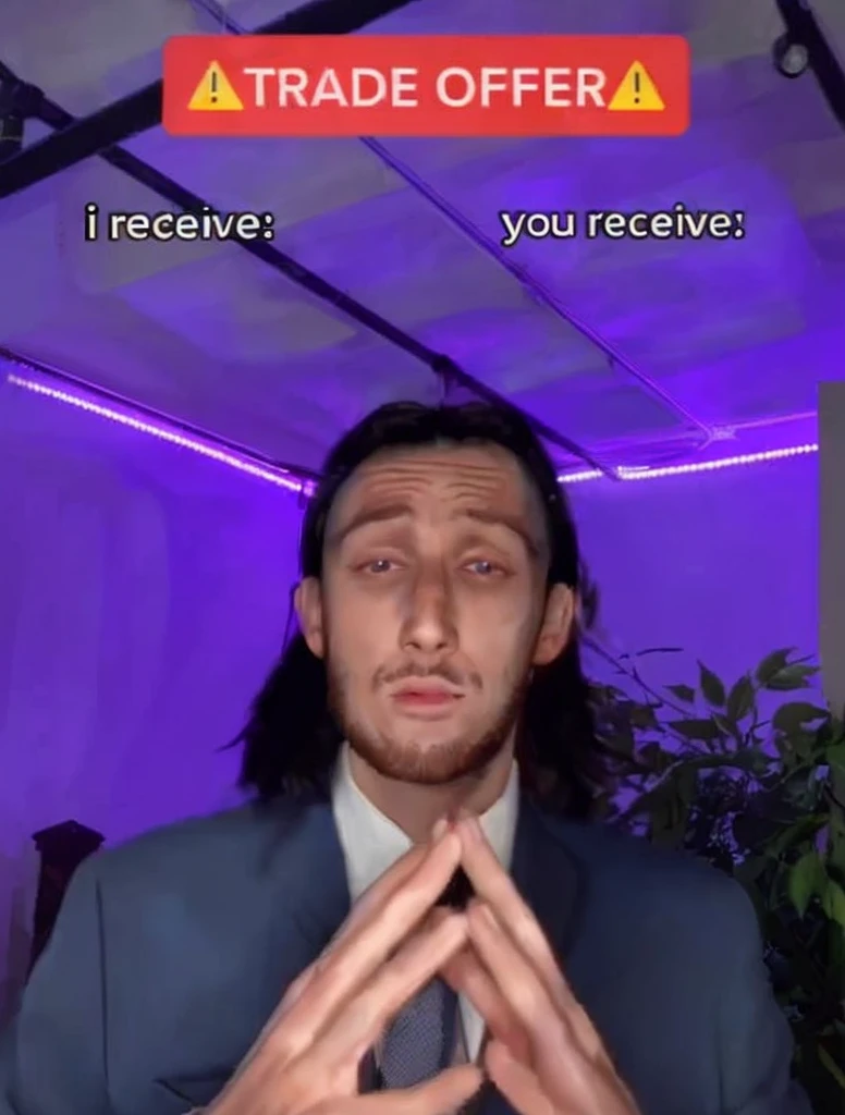 there is a woman in a suit and tie making a face, blacklight reacting, twitch streamer, very very low quality picture, his palms are sweaty, looking into camera, plump lips