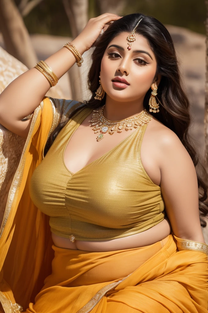 1 Heavenly beautiful and goddess beauty cute and sweet looking face Arabian woman in Dune du Pyla, France, Heavenly beautiful Overweight, Heavenly beautiful Extremely fat, Heavenly beautiful and attractive Chubby figure , Heavenly beautiful looking and eye catching luxury style tight fitting Indian traditional sarees , reaching out, Heavenly beautiful Arabian woman, 16k, High resolution, masterpiece, highest quality, fine skin, outside view, Realistic Photograph, size 45 and waist size 32, close up face view
