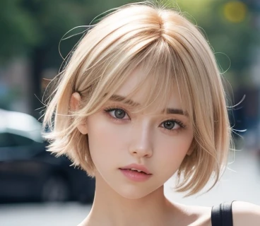 boyish Shortcuts Light hair color Small breasts Cool look