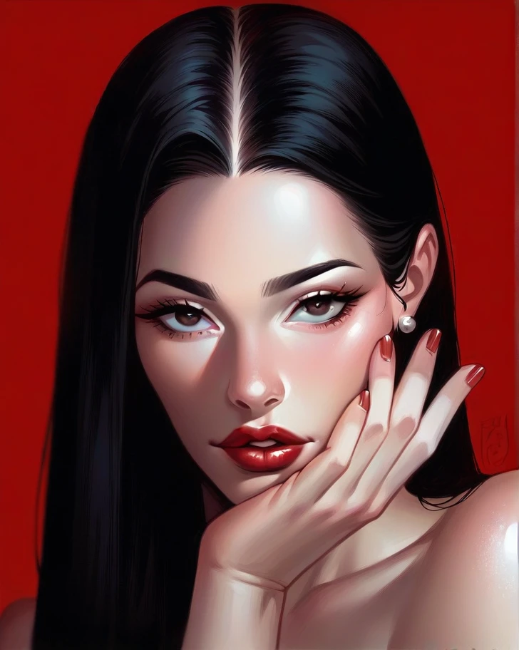 Precious lady, beautiful eyes, full lips, Red lips, real lips, beautiful lips, RED AND BEAUTIFUL LIPS, beautiful woman, HD quality, digital art