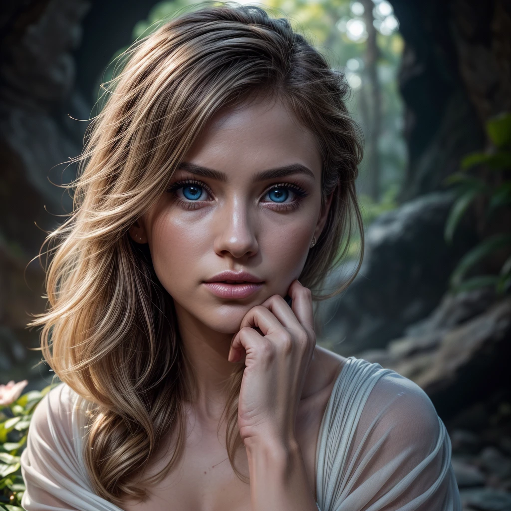ultra realistic professional full body camera((())) (photo 1028k qhd) by (James C. Christensen:1.2|Jeremy Lipking:1.1), (Dittmann Anna:0.3), (jiner:0.3), (mise au point nette:1.3) lndswgnr,High detail, instagram top model,, beautiful detailed ice baby blue eyes, 64k eyes,(eye makeup:1.2) sleeping Pose of the Instagram model, perfect button nose, attractive lip shape has an upper-to-lower lip ratio of 1:2, perfect ivory skin confiant, (((anatomycally perfect 25 old ladie hand,finger, nail))),fille en forme Fille maigre et sexy, breast:1.2, anatomie parfaite, Perfect symmetry:1.2, Realstic position, realistic and gorgeous face:1.2, perfect face, highly detailled, confident, ighting cinematic, Lighting scene, soft lights, instagram standing pose (((ice baby blue eyes, Fille maigre et sexy, breast:1.2 perfect charming face, attractive lip and nose, high-resolution masterpiece, featuring a single lady in a solo composition.
The abstract nature of the scene adds an intriguing touch, with a POV perspective that draws viewers into the artwork.
The lady is captured in a seiza position, exuding elegance and grace.
Against a dark background, the depth of field creates a mesmerizing effect, with rim lighting highlighting her silhouette.
Surrounding her are delicate flowers and floating petals, adding a touch of ethereal beauty to the composition.
Glistening crystals catch the light, adding a magical sparkle to the atmosphere.
The lady is situated in a cave, with lush vegetation and a gentle aura of enchantment.
Water flows gracefully, creating a serene and soothing ambiance.
Her cheeks blush with a hint of warmth and emotion, adding a touch of human vulnerability to the scene.
She wears a white sweater, accentuating her femininity, with a medium breast size that adds to her natural beauty.
Every detail is captured with the utmost care and precision, showcasing the best quality in this high-resolution photograph.
Directed by Darren Aronofsky,
cinematography by Chri