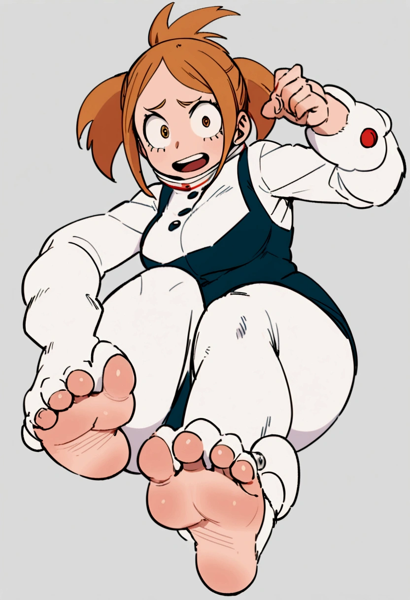 Ochako from my hero academia, perfect detailed feet.