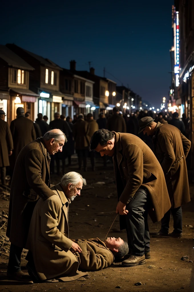 The man continued advancing until he saw the lights of a town. arriving, fell to his knees, dropping the body of his son. The inhabitants came out to help him. An old man approached and, after examining the young man, said: "I'm sorry, there's nothing left to do. your son is dead". with tears in the eyes, the man whispered: "I took you here, Ignacio. Rest in peace". The villagers took him to rest and prepared a place to bury the young man.. Although I had not heard the dogs barking, The man found comfort in knowing that his son would have a resting place.