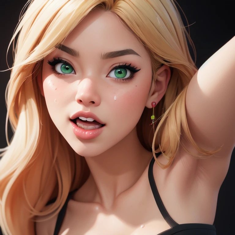 Oral rape of the woman blonde hair green eyes and pink batm and a black top, realistic art style, RossDraws portrait, Artgerm portrait, Anime realistic artstyle, 4K realistic digital art, 4K realistic digital art, 8K Artgerm Bokeh, DeviantArt Artstation CGScosiety, ArtGerm extremely detailed, made with anime painter studio, RossDraw digital painting, (cum on face:1.3), (cum on black top: 1.3)