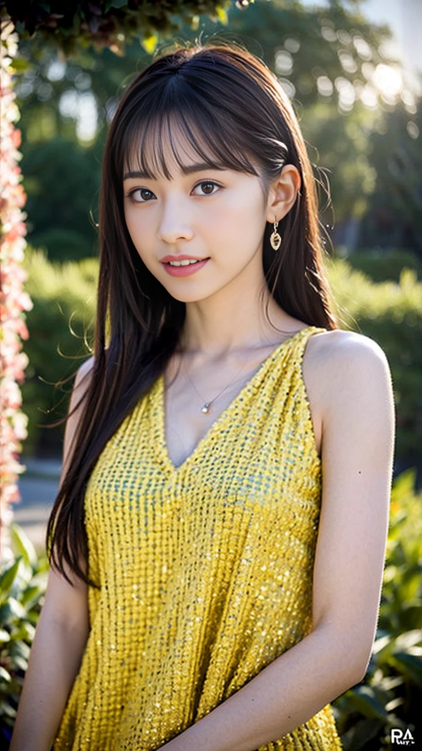 (8K, Raw photo, Highest quality, masterpiece:1.2), (reality, Real Light:1.37), Super detailed, High resolution, 1 Girl, Viewer's gaze, Beautifully detailed face, smile, Comfortable clothing, Big Breasts, Beautifully detailed skin, Skin Texture, Floating Hair, Professional Lighting, Black-rimmed square glasses, The whole human body, Brunette Hair