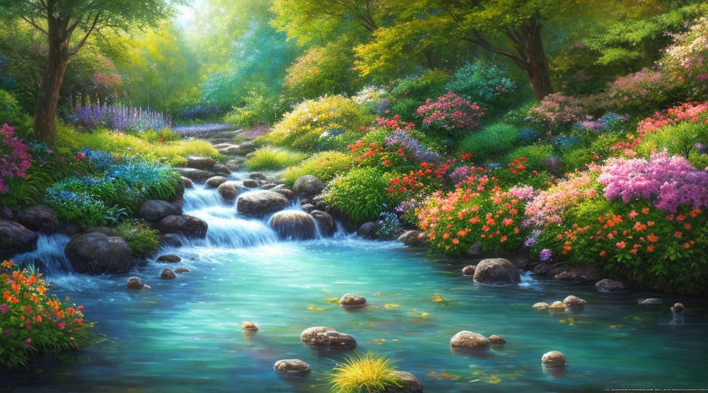 masterpiece, best quality, high quality,extremely detailed CG unity 8k wallpaper, An enchanting and dreamy scene of a fantasy garden, (((swam family in the water 1.4))), ducklings in the water, glowing flowers, and hidden fairy glens, creating a sense of mystique and enchantment, art station, digital illustration, intricate, trending, pastel colors, oil paiting, award winning photography, Bokeh, Depth of Field, HDR, bloom, Chromatic Aberration ,Photorealistic,extremely detailed, trending on artstation, trending on CGsociety, Intricate, High Detail, dramatic, art by midjourney