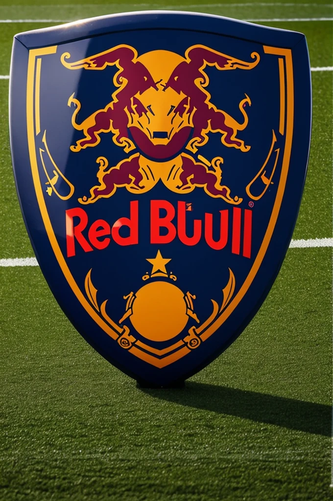 red bull madrid football shield