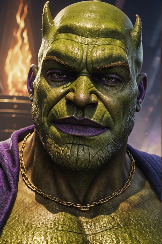 Merge Thanos and Shrek&#39;s head Taking Thanos&#39; bald head into relevance 