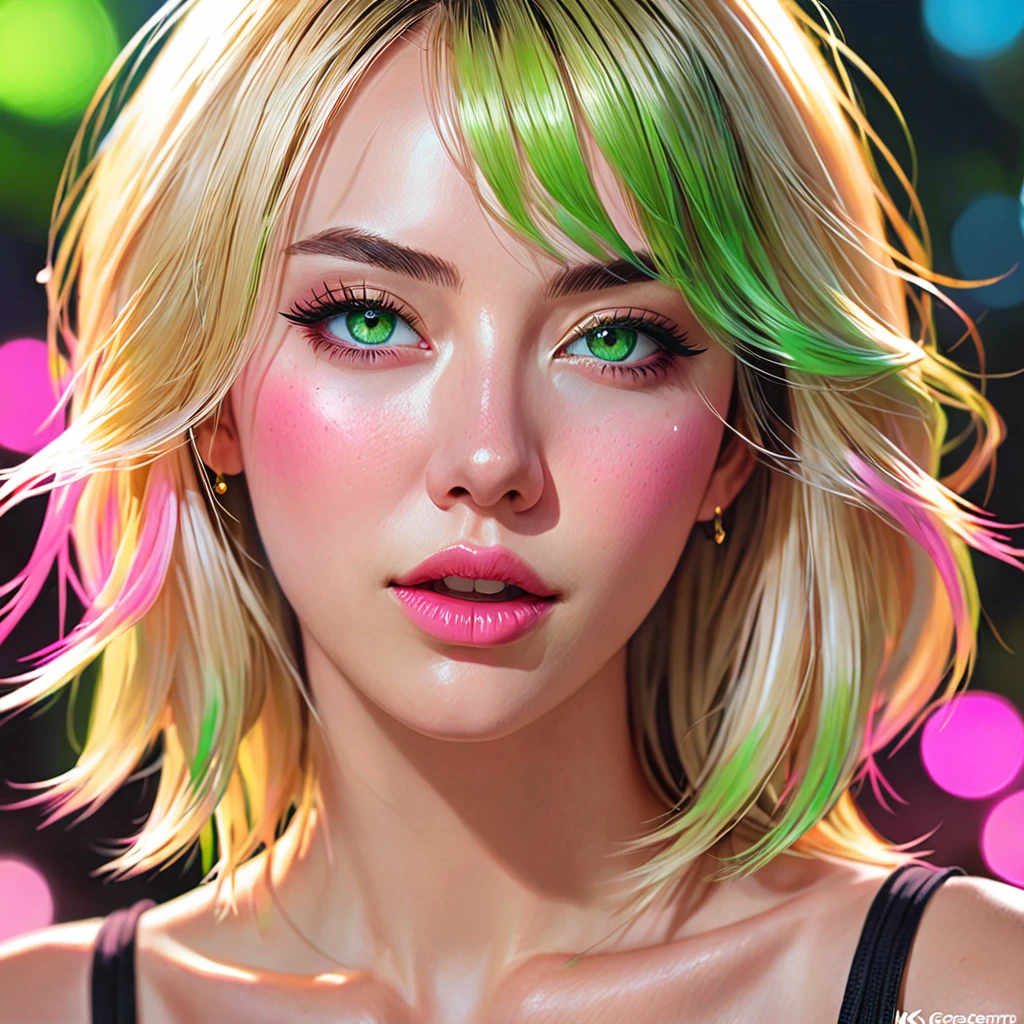 Oral rape of the woman blonde hair green eyes and pink batm and a black top, realistic art style, RossDraws portrait, Artgerm portrait, Anime realistic artstyle, 4K realistic digital art, 4K realistic digital art, 8K Artgerm Bokeh, DeviantArt Artstation CGScosiety, ArtGerm extremely detailed, made with anime painter studio, RossDraw digital painting, (cum on face:1.3), (cum on black top: 1.3)