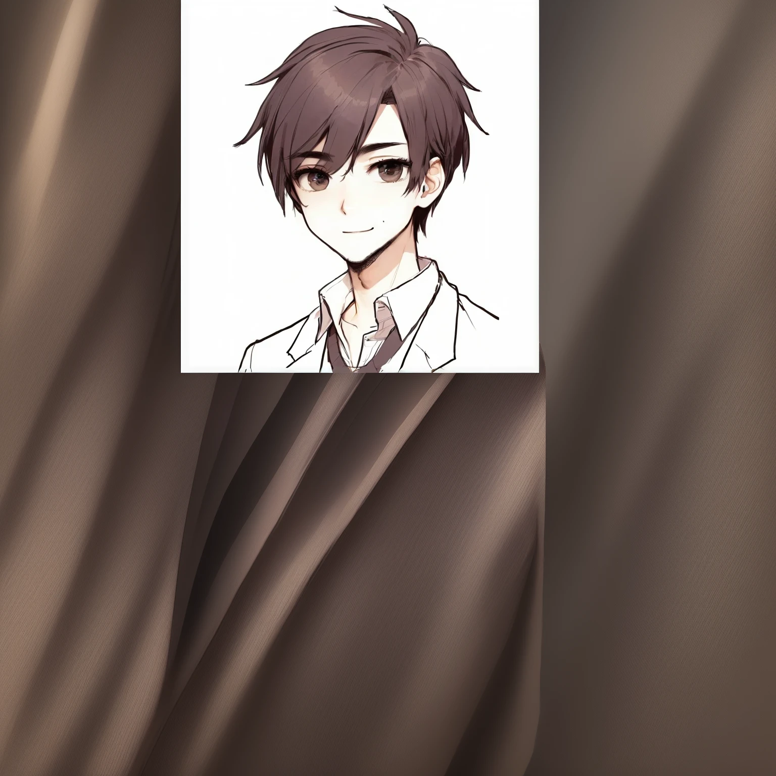 Please, if possible, change the background and show it from the waist up, put a funny expression