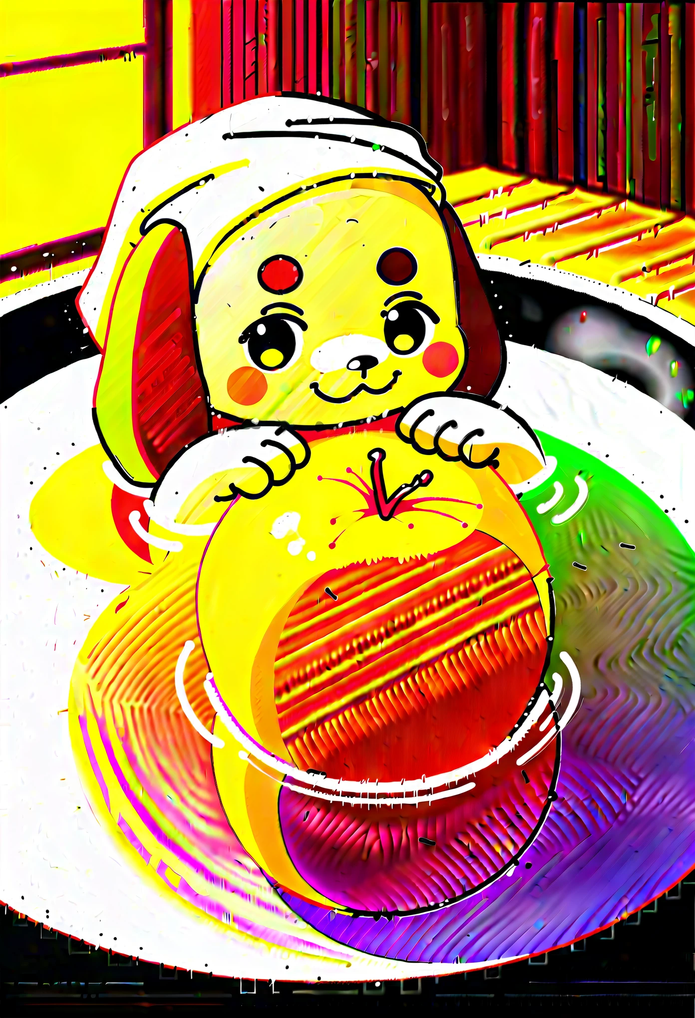 hot spring, detailed spa, bath, hot Water, steam:1.4)cinematic, depth of field, ray tracing, reflection in water, Mysterious and romantic atmosphere, caustics surface(reflecting, refraction, polarization)absurdres, perfect anatomy(super cute girl, kemono, playing in the water)Natural appearance at birth, towel, volumetric lighting(furry anthro, Furry body, dog facial features, dog body features, very detailed body fur)full body, smile, relax, flower, fruits, dramatic composition,