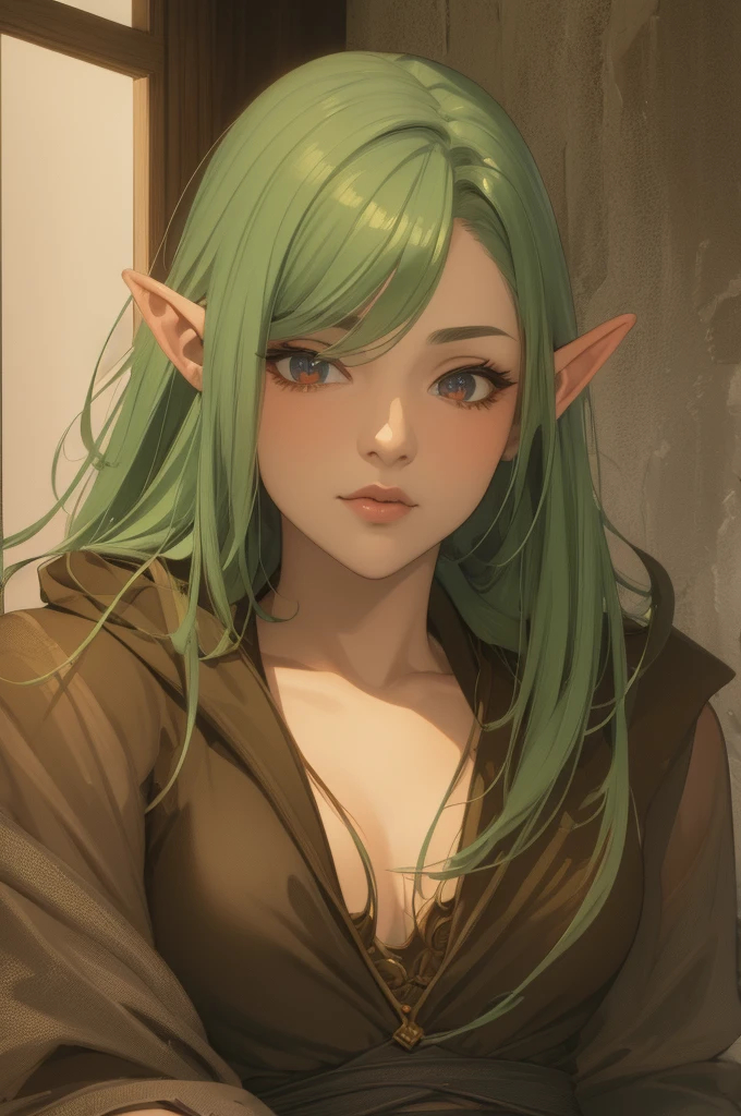 (masterpiece),(best quality), illustration, (fantasy:1.4), perfect female goblin