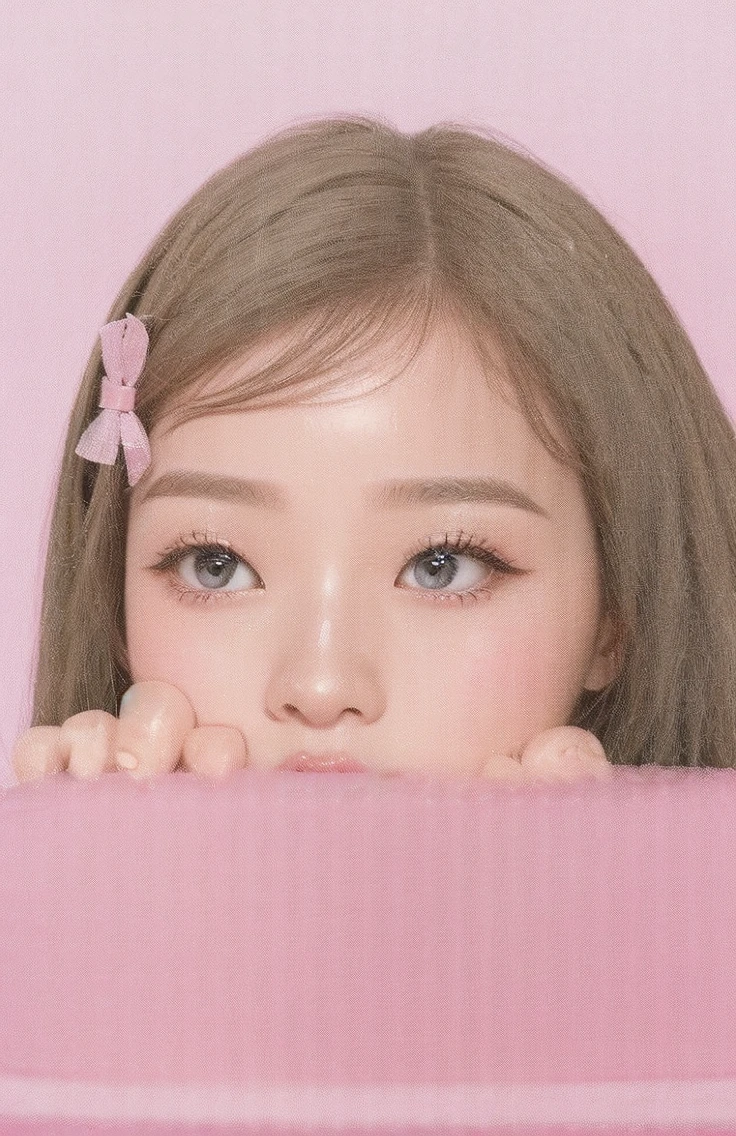 Wonyoung from IVE face, foto realista, ultra HD, 8k, big juicy lips