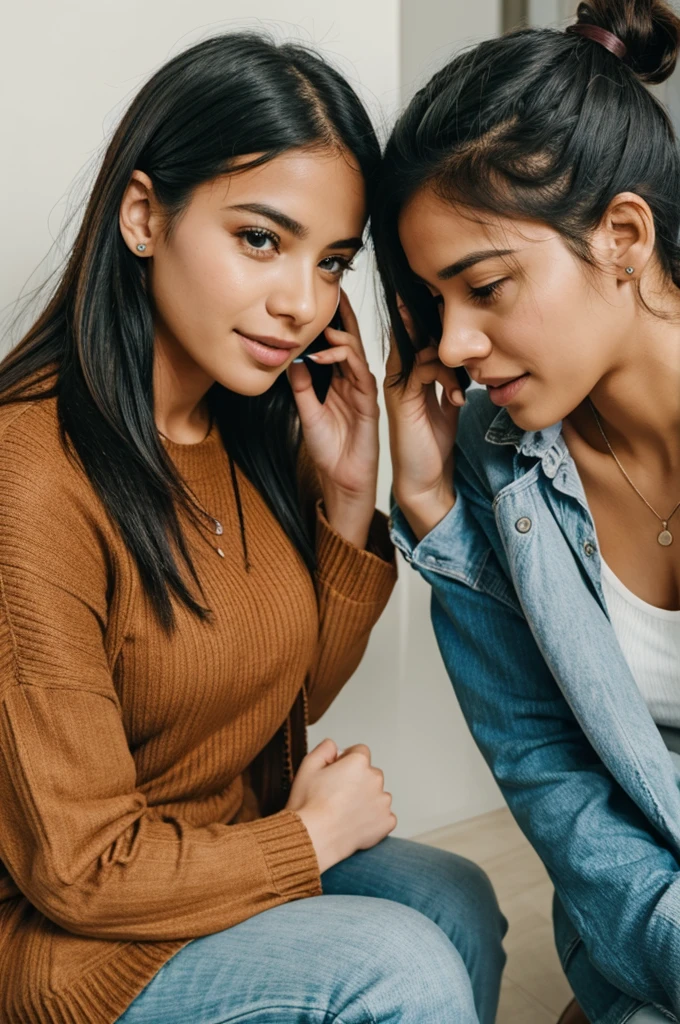 Two people talking in the phone for the first time