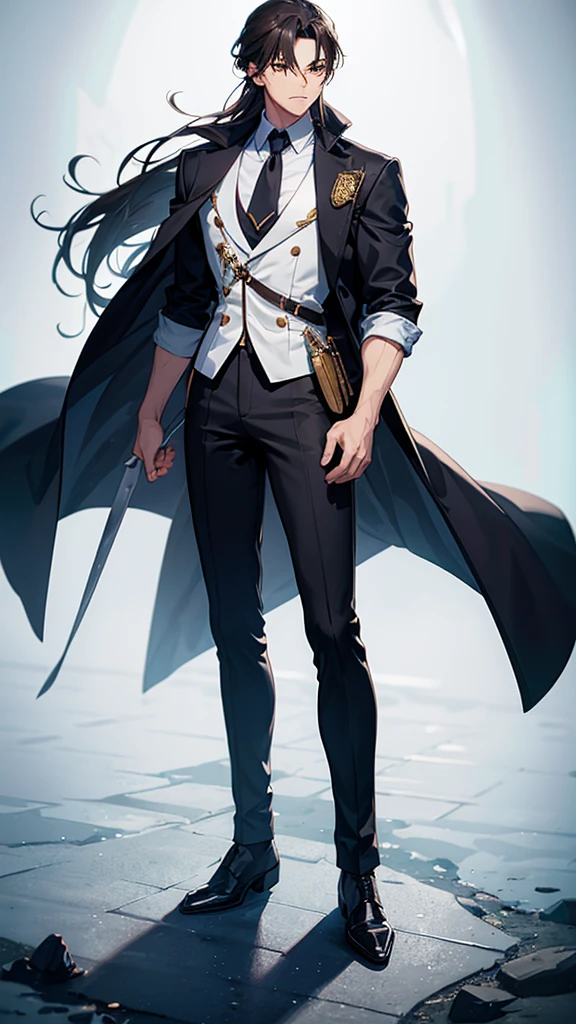 A man in hero outfit full body