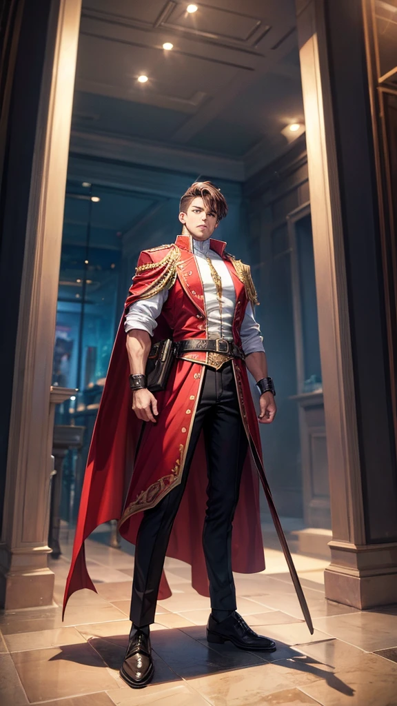 A man in hero outfit full body