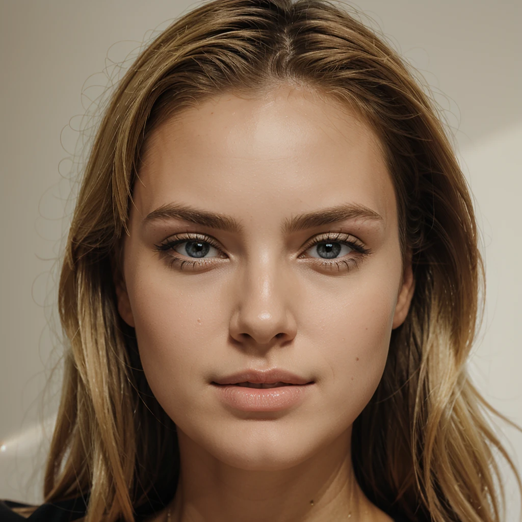 Blonde, de face