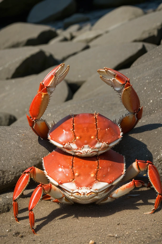 Crab smiling